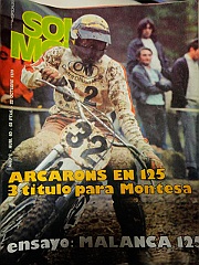 1976 p arcarons  Toni Arcarons - Portada de la Revista Solo Moto 22 Octubre 1976 : trofeo montesa, 1976, arcarons