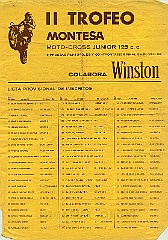 1977 c0 previo  1977 - 2º Trofeo Montesa - Lista provisional de Inscritos : trofeo montesa, 1977