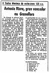 1977 c1 4  1977 - 2º Trofeo Montesa - 1ª Prueba - Circuito de Les Franqueses (Granollers - Barcelona) 6 Febrero 1977 : trofeo montesa, 1977