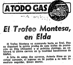 1977 c5 01  1977 - 2º Trofeo Montesa - 5ª Prueba - Circuito de La Melva (Elda - Alicante) 6 Marzo 1977 - Previo : trofeo montesa, 1977