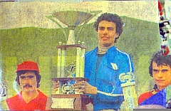 1977 p riera carpesano  1977 Podium: Climent Puigdomenech (2º), Antonio Riera (1º), Jordi Monjonell (3º) (de izquierda a derecha) : trofeo montesa, 1977, antonio riera, climent puidomenech, monjonell