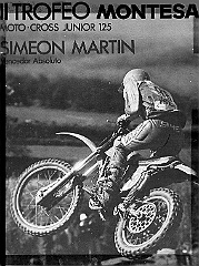 1977 p sime  1977 Simeon Martin de la Parte #98 Vencedor Absoluto del II Trofeo Montesa : trofeo montesa, 1977, sime, simeon manrtin de la parte