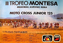1978 0pre  1978 - 3º Trofeo Montesa - Memorial Antonio Riera - Poster : trofeo montesa, 1978