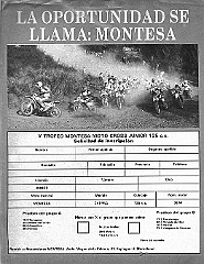 1980 01  1980 - 5º Trofeo Montesa - Solicitud de Inscripcion : trofeo montesa, 1980