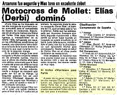 1980 c2A mollet  1980 - 5º Trofeo Montesa - Grupo A - 2ª Prueba - Circuito Gallechs (Mollet, Barcelona) 24 febrero 1980 : trofeo montesa, 1980