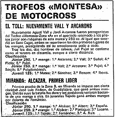 1981 c2AB toll miranda  1981 - 6º Trofeo Montesa - Grupo A y B - 2ª Prueba - 1 Marzo 1981 : trofeo montesa, 1981, motocross, moto-cross