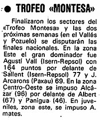 1981 cF1 previo  1981 - 6º Trofeo Montesa - Grupo A y B - 1º Final - Circuito del Valles (Sabadell/Terrassa, Barcelona) - 4 y 5 Abril 1981 (Coincidiendo con el Campeonato del Mundo 250cc.) Previo : trofeo montesa, 1981, motocross, moto-cross, moto, cross