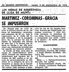 1979-24h-lissa-clasificacio  1ª edicio 24 Horas Ciclomotors Lliça d'Amunt - Vall de Tenes - 1979 - Classificacio