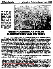 1988-24h-lissa-classificacio  9ª edicio 24 Horas Ciclomotors Lliça d'Amunt - Vall de Tenes - 1988 - Classificacio